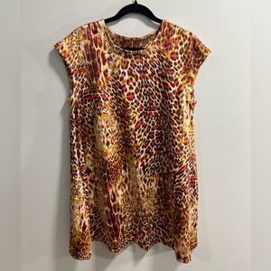 Uncle Frank Multicolor Animal Print Mini Dress Size S‎